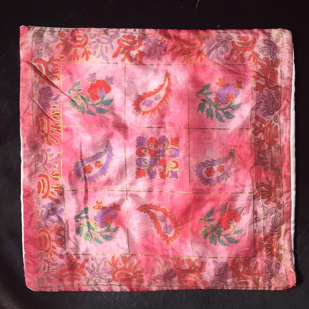 Pure silk decorative accent pillow/cushion cover